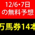 競馬予想無料公開サイト～12/6・7(2025)検証