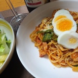 『10月10日「トマトの日」🍅～トマトケチャップで作るナポリタンスパゲティ🍝』の画像