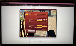 4Kモニターのネイティブ解像度(3840x2160)に設定してもマビノギのディスプレイ倍率をONにすれば適切なウィンドウサイズとUIでプレイできる