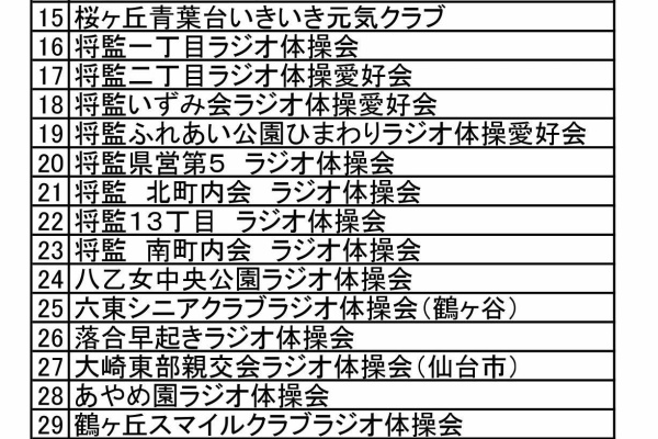 仙台市ラジオ体操連盟 仙台市ラジオ体操連盟