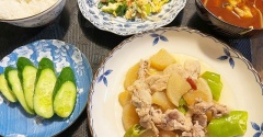 校外学習は万博＆豚小間と大根の煮物