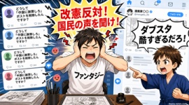 【ダブスタ】日の丸毀損＆中指で炎上の漫画家・新井春巻「黙ったまま死にたくない」「一流漫画家は黙っていなかった」→『中国に謝罪しろ』ポストを削除した理由に答えず絶賛逃亡中