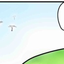 たんぽぽの綿毛に乗ってやってきたのは？