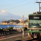 鉄路の彼方へ～江ノ電撮影　富士山バック　その１～