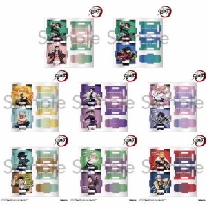 鬼滅の刃　スクエア缶バッジ　アナザーカラー　コンプリート　ジャンプショップ 鬼滅の刃 スクエア缶バッジ アナザーカラー コンプリート