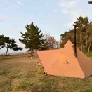 鮎川園地でキャンプ