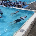 ７月１４日　２年生　着衣水泳