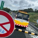 大雨で運転見合わせ通行止め