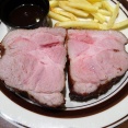 ■大手町の「マロリー」で、デカ盛りポークステーキ！