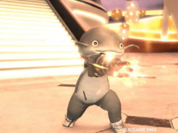 【FF14】ガトリングナマズオやリスになれる！着ぐるみ装備で「アバランチ・ガトリングガン」をぶっ放すヒカセンたち