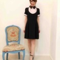 ☆Sale70％OFF★ドリスワンピ★黒×ピンク、残り38サイズのみ4枚☆