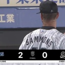 8月23日　ロッテ０－２西武　先発サモンズが6回1失点の好投も打線が手も足も出ず…2日連続の完封負け