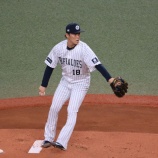 『山本由伸に「はよ投げんか、こら」』の画像