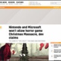 開発者「ホラーゲー『Christmas Massacre』、ソニーはリリースを許可してくれたのに任天堂とマイクロソフトは許可してくれなかった！」 ← いや、内容からして当然だろ…