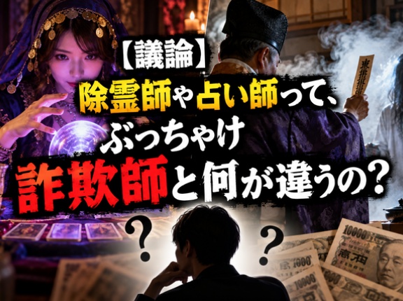 【疑問】除霊師や占い師って、ぶっちゃけ詐欺師と何が違うの？