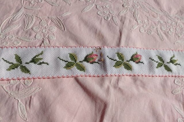 大判クロスステッチ完成品「帆船」