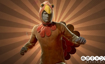 感謝祭の七面鳥のマスコット衣装