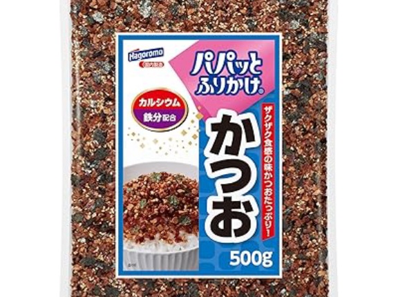 【631円】はごろも パパッとふりかけ かつお 500gがセール特価