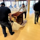 最上稲荷大祭の前日準備に行きました