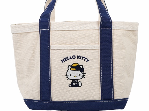 リンネル 2026年 8月号 《付録》 HELLO KITTY 麦わら帽子のハローキティキャンバス風ランチトート
