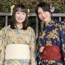 【高尾奏音、米澤茜】誕生日に浴衣姿でお出かけ！仲良しツーショット公開