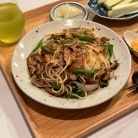 ひとりごはん　サクッと和風パスタの夜ごはん