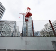 高さ約218m「八重洲一丁目北地区第一種市街地再開発事業」の建設状況！低層部にホテル「センカ東京 by クレストコレクション」が入るオフィスビル（2028.8.23）