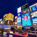 「雨の道頓堀」というタイトルでXで投稿されている動画が幻想的...♡