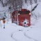 塩狩駅で休む、宗谷ラッセル雪351ﾚ