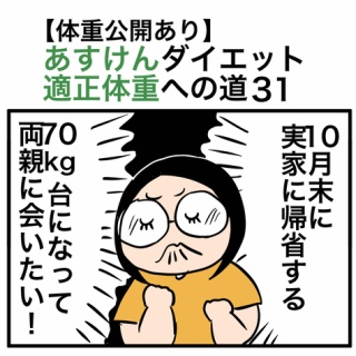 30kgやせて適正体重になるまで絵日記