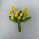 ふわふわかわいい！羊毛フェルトで作るミモザ