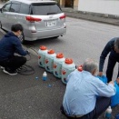 二葉町町内会。防虫・ごみ拾い