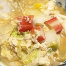 朝から事故に巻き込まれる＆豆腐と白菜の卵とじ