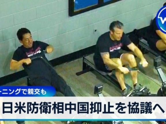 小泉防衛大臣と米ヘグセス長官が筋トレ外交で中国抑止を議論！　海外の反応。
