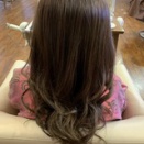 7トーンレシピにネイビーとオリーブを使用した寒色系ノンジアミンヘルバヒーリンググレイカラーによりジャストミート仕上がり！！