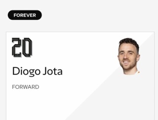 リバプール、公式サイトでディオゴ・ジョタをFOREVERという欄で掲載する