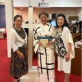 破れ格子の浴衣を初下ろし