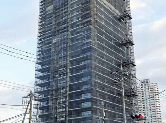 地上28階「パークタワー川口本町」の建設状況！もうすぐ上棟する分譲タワマン（2025.9.27）