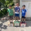 ★6/21（土）第3回青山アクアスロン大会で將汰・吏玖・知新・春杜・ひのか・結翔・陸・友杜・太陽・茉緒莉・海の11人が表彰台に！みんなおめでとう！！