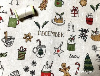 クリスマスプリントやクチュリエプリントでカットクロス作り