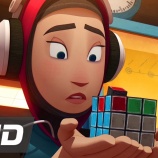 『生きてるルービックキューブが解いてもらおうとするショートCGI、Scrambled』の画像
