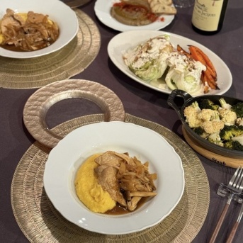 『絶景！ヨーロッパの山小屋』でみて食べたくなった、ポレンタの夜ごはん