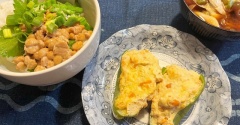 明日は暑くても＆夫不在の夕食♪