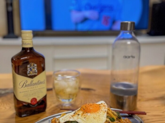 自宅めし　ホルモン焼きそば