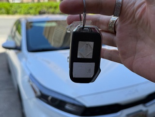 イリカイのハーツにクルマを返却しました。