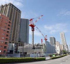 地上48階「セントラルガーデン月島 ザ タワー」の建設状況！月島駅と勝どき駅の両駅が利用可能な分譲タワマン（2026.5.2）