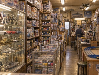 【懐古】町のプラモ屋の雰囲気、最高だったよな…狭い店内、天井まで積まれた箱、独特の匂い、もうあの空気は味わえないのか