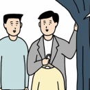 4コマ漫画「共生」