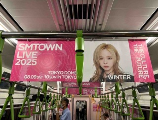 山手線SMTOWN LIVEラッピングトレインやっているらしい