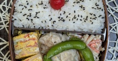 枝豆これで良かったかと～夫のお弁当